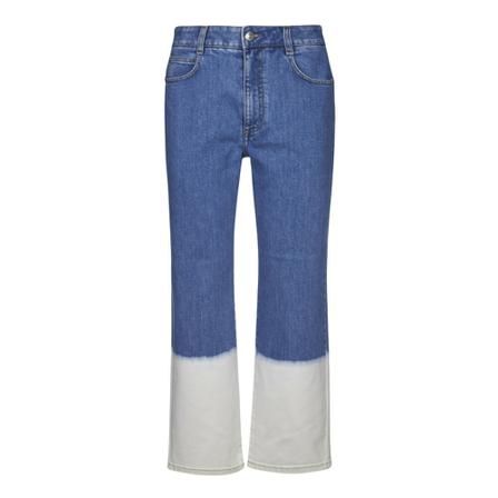 Stella McCartney, Faded effect cropped jeans Blauw, Dames, Maat:W27