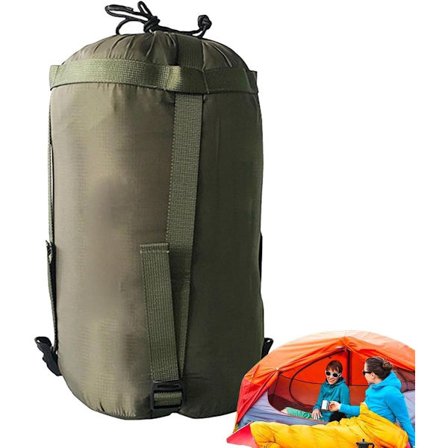 Kompressionspose - Kompressionspose til sovepose - Opbevaringspose til sovepose - Opbevaringspose - Opbevaringsposer til backpacking - Bærbar 