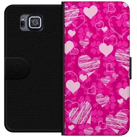 Yhteensopiva Lompakkokotelo Samsung Samsung Galaxy Alpha PopSydänKuviointi