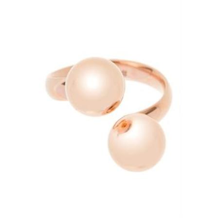 Fin Stålring Rosé Från Lotta Design, Storlek 17.