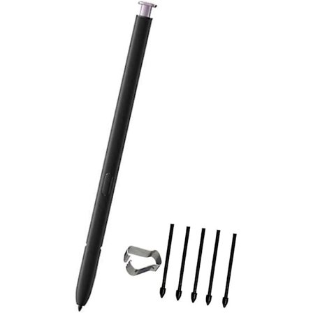 Stylus Pen Kompatibel Med Samsung Galaxy S23 Ultra S Pen, Touch Pen Med Udskiftning Nips 5stk (uden Bluetooth) (lilla)