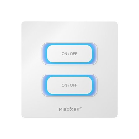 SYNERGY 21 LED Fernbedienung 2 Gang Smart Switch Wifi + 2,4GHz Bewegungssensor + Dimm *Milight/Miboxer* (w)