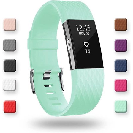 Ersättningsband som är kompatibla för Fitbit Charge 2, Classic & Special Edition justerbara sportarmband