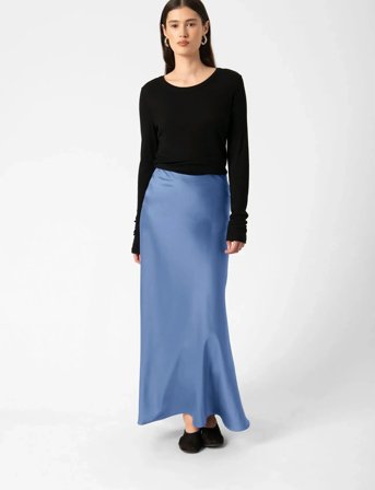 Soaked in Luxury Slanna Skirt - Navy - S