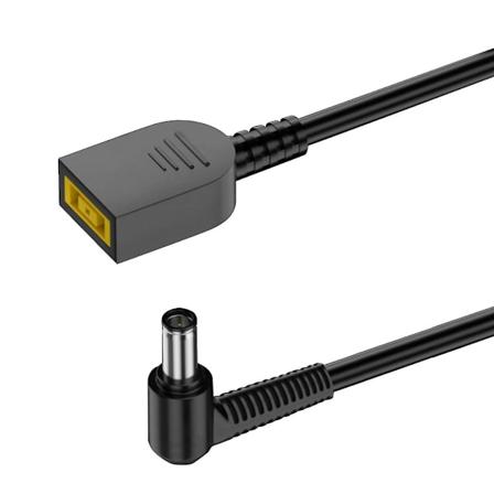 15cm DC firkantet til 6.0x3.7 7.4x5.0 4.5x3.0 7.4x5.0mm laderadapterkonverter Lenovo master transf