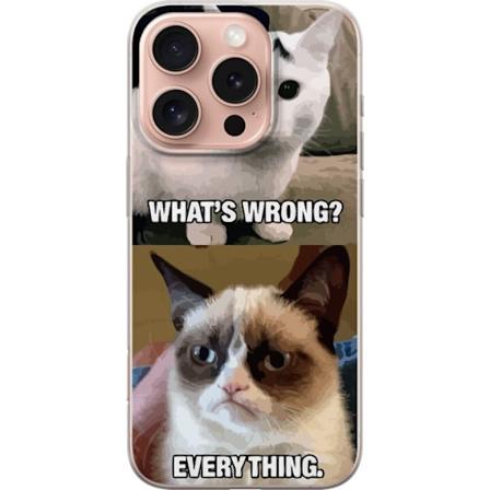 Apple iPhone 16 Pro Genomskinligt Skal Vad är fel.