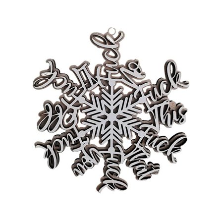 Snefnug Ornamenter Juletræ hængende indretning Xmas snefnug