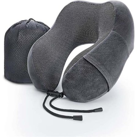 Resekudde Nackkudde Memory Foam Mjuk Komfort och Stöd Reseflyg Nackkuddar, U-formad Kudde för Sömn