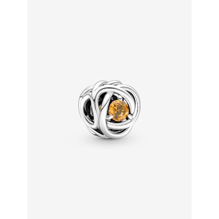 Pandora - November Honey Eternity Circle Charm - Sterlingsilver