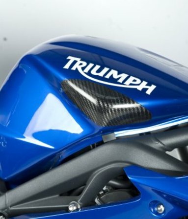 R&G RACING Carbon Tank Sliders - Triumph Daytona 675 2006-2012