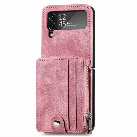 TG Skal med Kortfack - Samsung Galaxy Z Flip 4 Rosa