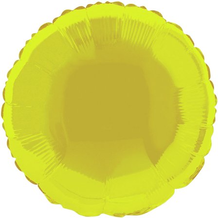 Folieballon Rund Gul