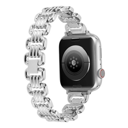 Apple Watch Series 8 (41mm) klockarmband med stilren ring - Silver