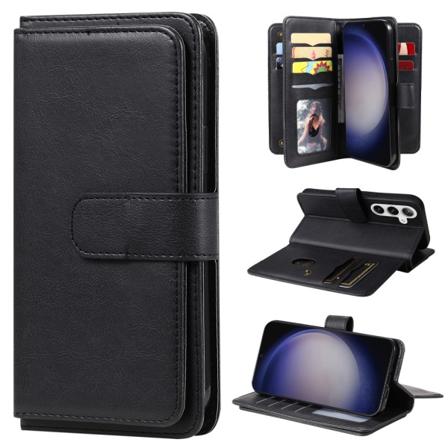 SKALO Samsung S24+ 10-RUM Flip Cover - Sort Black
