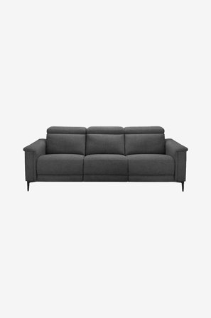 Loft24 - 3-seters sofa med 2 elektriske hvilestoler Lund - Grå - 3-seters sofaer - Fra Homeroom
