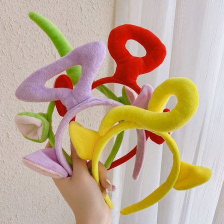 4-pakning Teletubbies Hårbøyle Anime Tegneserie Hårbøyle Søt 3D Hårbøyle