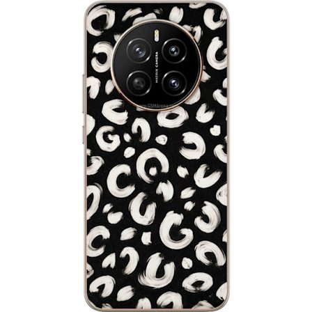 Kompatibelt Mobilskal till Honor Honor Magic7 Grafisk leopardkänsla i svart och vitt