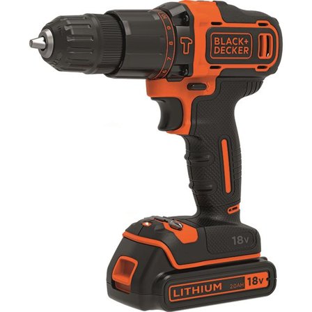 Black & Decker BDCHD18KB2-QW Slagbormaskin med batteri og lader, Maskiner
