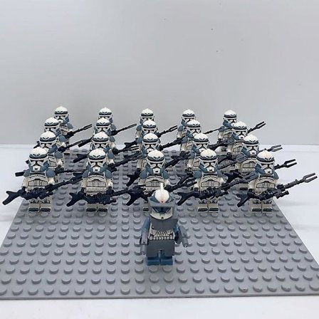 21pcs Star Wars Empire Storm Trooper Minifigures Kids Gift Toys With Bottom Plate