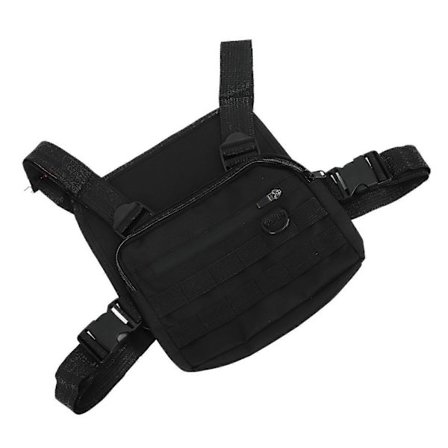 Vattentät Oxfordtyg Justerbar Axelrem Bröstväska Väst Ryggsäck för Utomhusbruk