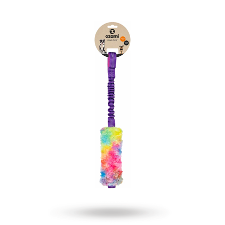 Ozami - Play-n-tug Unicorn Kampleksak med kort fuskpäls 50 cm - Hundleksaker