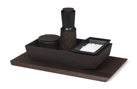 Rosendahl RÅ Saltkar Sort-keramikk 10x19cm skål