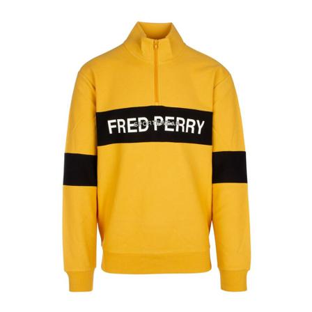 Fred Perry Knitwears Gul, Herre Rullekraver
