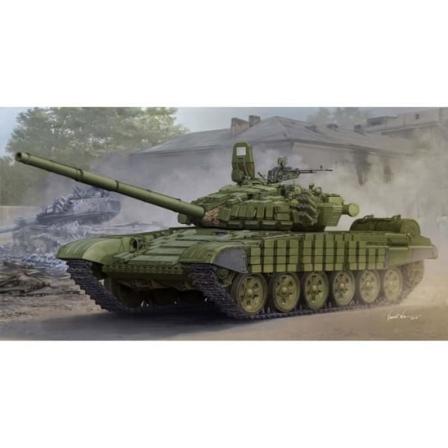 Modellsats - TRUMPETER - sovjetisk medium tank T-72B/B1 MTB - Plast - Interiör - 15 år gammal