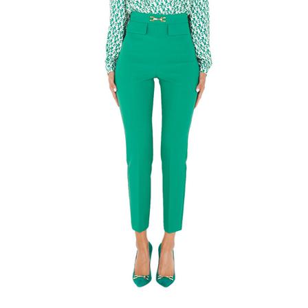 Elisabetta Franchi Bukser Grøn, Dame Chinos