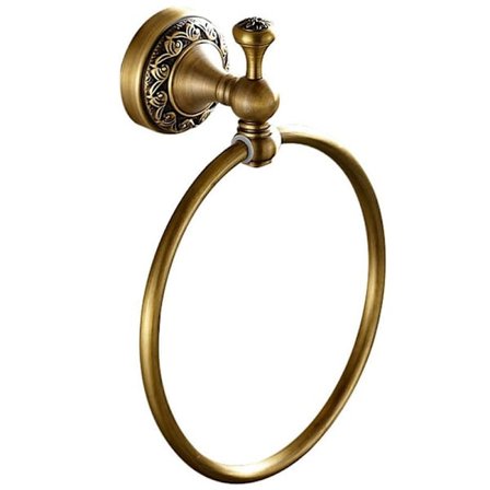 Toalettpappershållare i antik brons, hängande