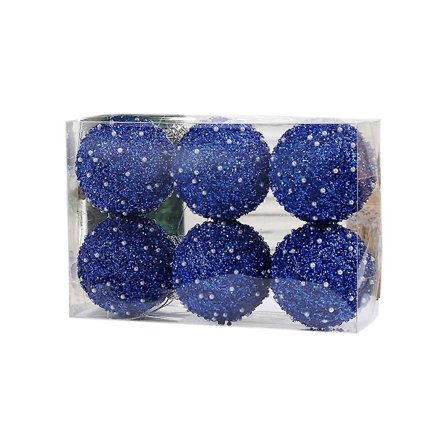 8cm/6KPL Helmi Timantti Paljetti Joulupallokotelo Juhlakoristeet Riippuva Koristelu, 2