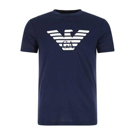Emporio Armani, T-Shirts Blauw, Heren, Maat:S