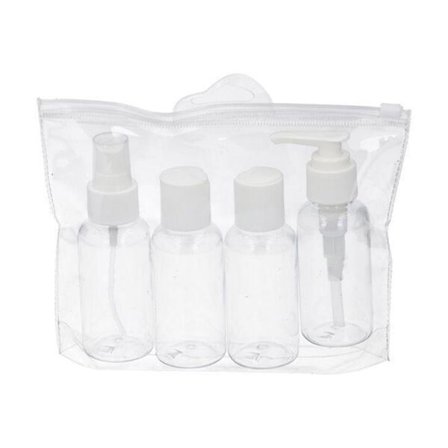 Matkapakkaus / Matkapullot 4 uudelleentäytettävää matkapulloa - täydellinen lentomatkustamiseen