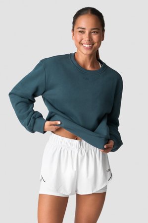Heavy Sweatshirt Wmn Winter Teal