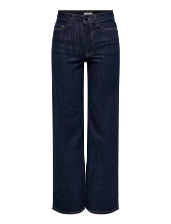 Jdyfelina-Fina Hw Wide Rinse Jnsdnm Noos Bottoms Jeans Wide Blue JDY