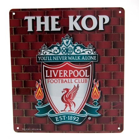 Liverpool FC The Kop Sign One Size Röd