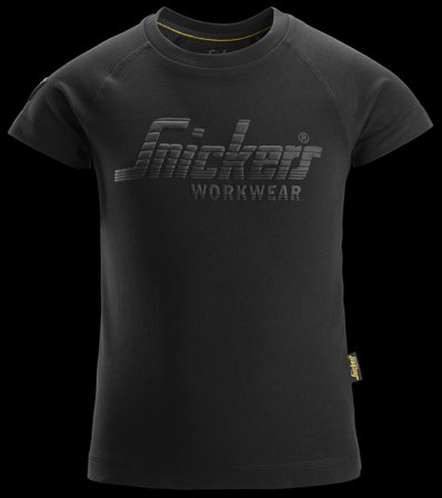 Snickers Workwear 7514-0400 T-paita Junior, musta 158/164, Vaatteet