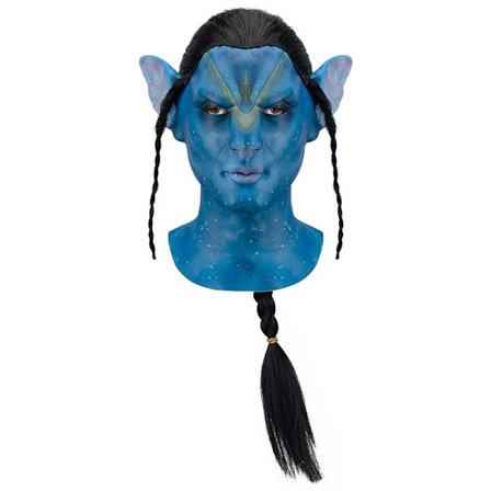 Avatar Kostym Mask, Na'Vi Blå Mask Film Cosplay Kostym