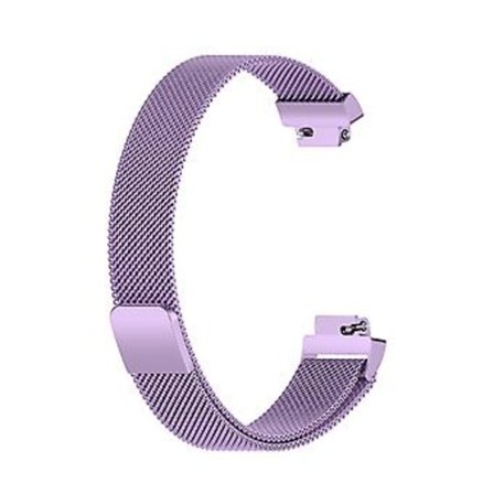 Milanese Armband för Fitbit Inspire 2, Storlek L (Ljus Lila)
