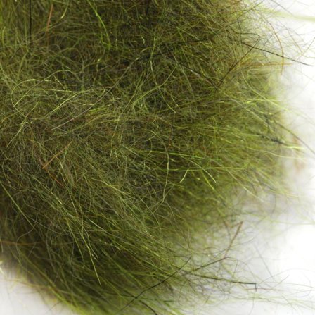 Natures Spirit Hare's Mask Dubbing- Squirrel Blend - Caddis Chartreuse