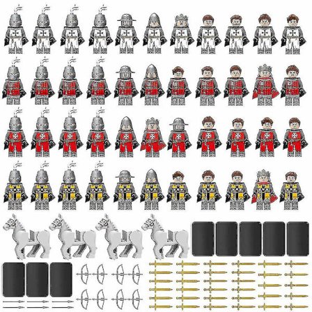 Ridder Militære Minifigurer Sett, middelalderske Riddere Hær Leke, hær Actionfigur, samlegave For Barn Fans
