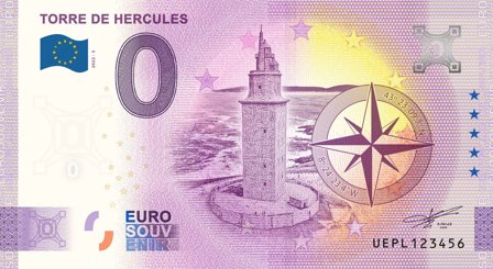 Leuchtturm - 0 Euro souvenir-pengeseddel - Torre de Hercules