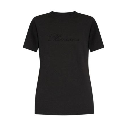 Blumarine T-shirt with logo Sort, Dame T-shirts