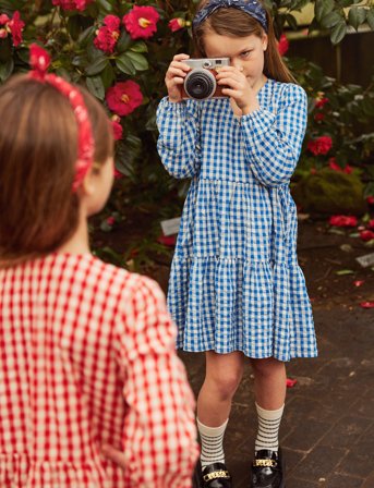 The New Tnnally L_S Dress - Blue - 122/128