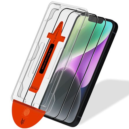 2 kpl iPhone 14 -näytönsuoja – Karkaistu lasi | [Automaattinen asennus] – Kuplaton iPhone 14