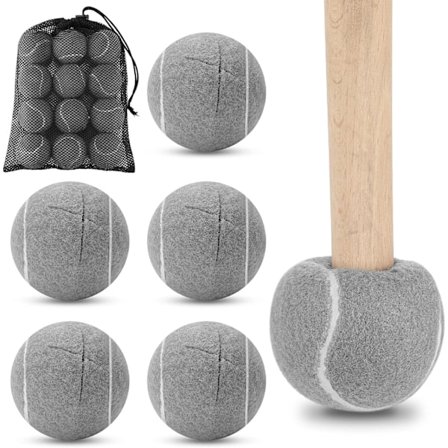 12 stk. tennisbolde til stole glidebolde, forskårne tennisbolde Bk tennisbold stolebens gulvbeskytter tennisbold stolefodbeskytter med【HY】