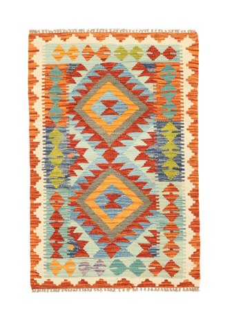 Petit Kilim Afghan Old Style Tapis 83X126 Laine