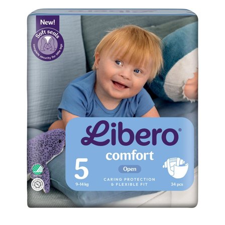 LIBERO Blöja Comfort 5 9-14kg 34/fp - Lyreco - Sjukvård och omsorg - Hygien - Barnblöjor