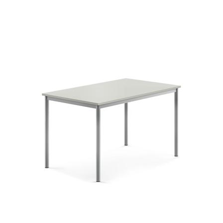 Tisch SONITUS, 1200x800x720 mm, Hochdrucklaminat grau, alugrau