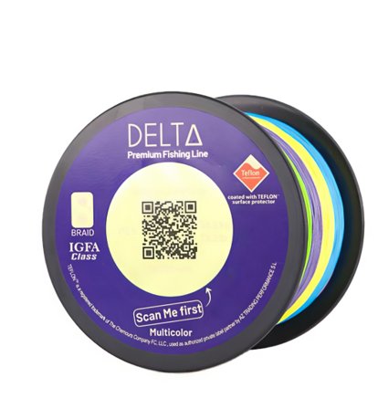 DELTA Teflon X8 Braid Multicolour 0.17mm/18 LBS 300m
